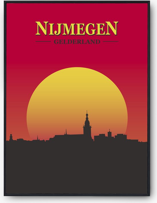Nijmegen poster Catan stijl | kaart Nijmegen kolonisten A3 | bol