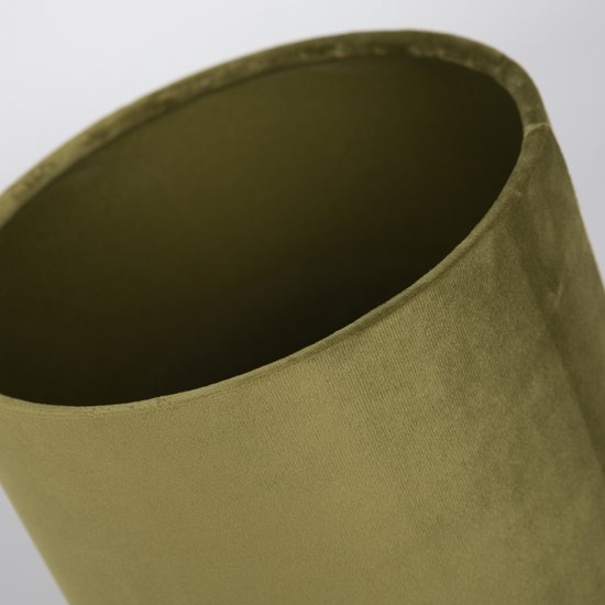 Uniqq Abat-jour velours / tissu vert transparent Ø 20 cm - 20 cm de haut
