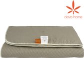 DevoHome Baby Deken van Hennepbont 100x100 cm - Hennep bont en Coton - Wieg Deken - Babydekentje - Baby dekentje voor ledikant - Biologisch & ecologisch - Hypoallergeen anti-schimmel - Punten