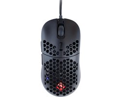 Cosmic Byte Kilonova 3370IC PRO X-Light Wired Gaming Mouse | Weight-65 Grams | Pixart 3370 Sensor | DIY Hot-Swappable Switches | 0.8MM PTFE Feet | Adjustable Debounce Rate | Adjustable LOD, Software (Black) Honeycomb Design | Best Gaming Sensor