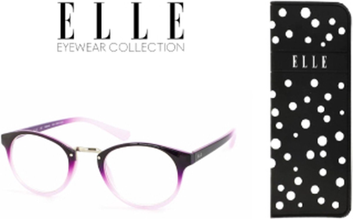 Leesbril Elle Eyewear EL15930-Paars Roze-+3.00