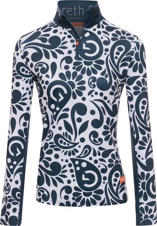 Gareth & Lucas Skipully The Forty-Three - Dames XS - 100% Gerecycled Polyester - Midlayer Sportshirt - Wintersport