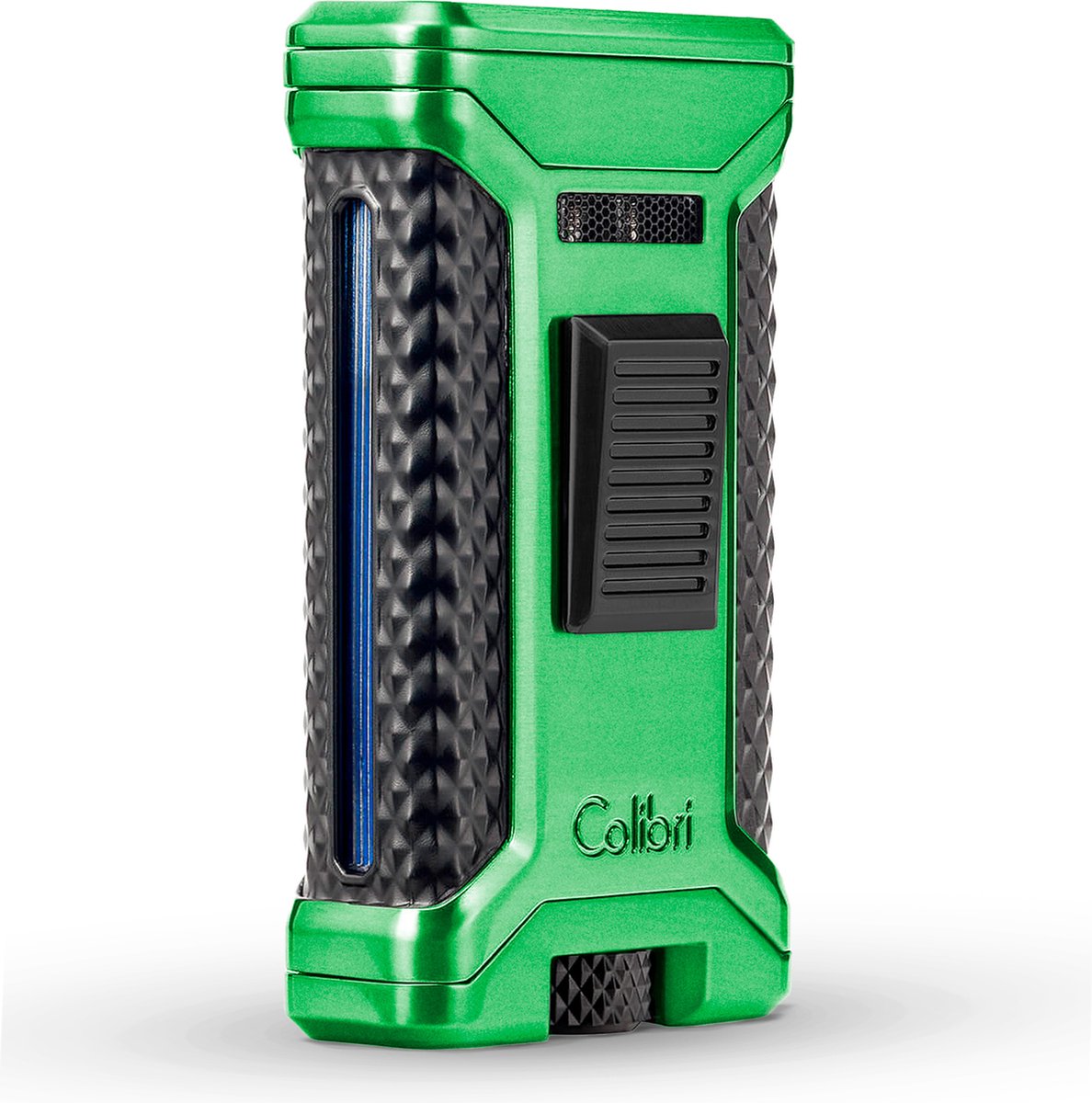 Goedkoopste Colibri Ascari - Triple Jet Flame Aansteker voor Sigaren - Ingebouwde Dubbele Punch Cutter - Windbestendig en Navulbaar