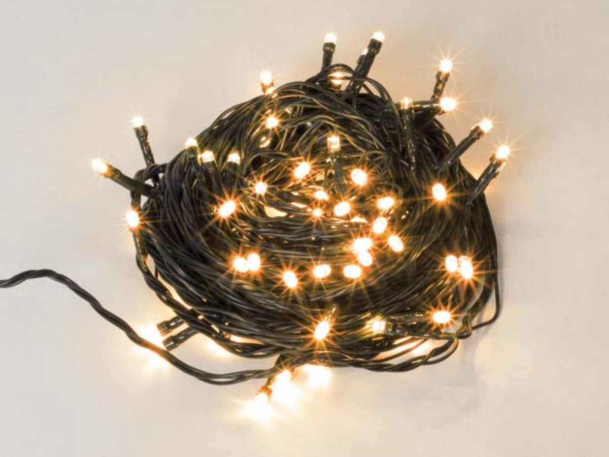 Spinlight LED - 3 m - 250 leds - arizona wit - zwarte kabel - modulator - 31 V