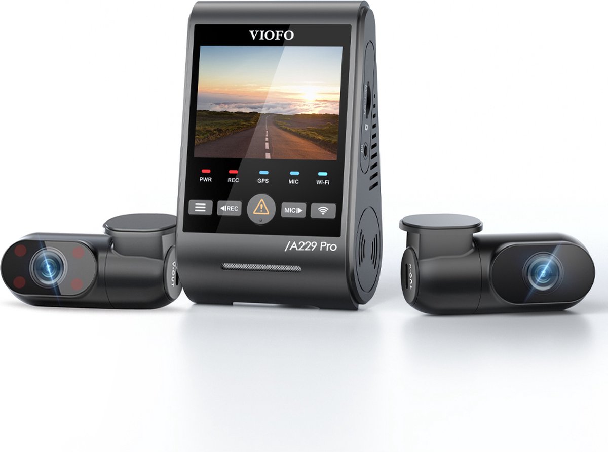 VIOFO A229 Pro - 3-kanaals 4K dashcam met GPS thumbnail 2