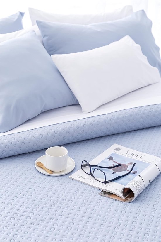 Todocama PRCMAMSVEMI120X180 Couverture en Coton Extra Douce pour canapé 4 Saison