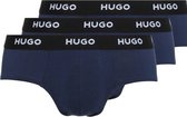 Hugo Boss Hipster Briefs (3-Pack) - Heren Slips - Blauw - Maat S