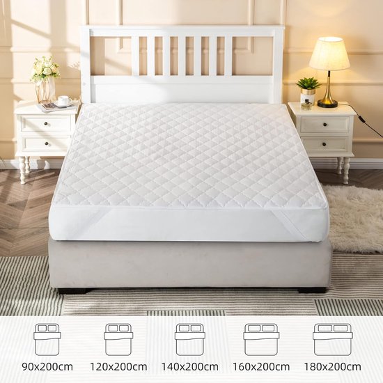 Molton topper - topdek matrasbeschermer waterdicht 140x210 cm