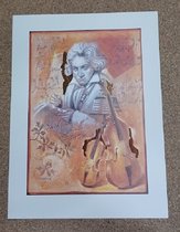 poster Verkerke Joadoor - Beethoven's concerto 60 x 80 cm