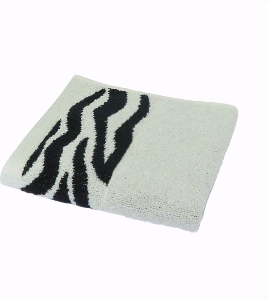 Lasa Home - Handdoek - Zebra rand - 50 x 100 (set van 2)
