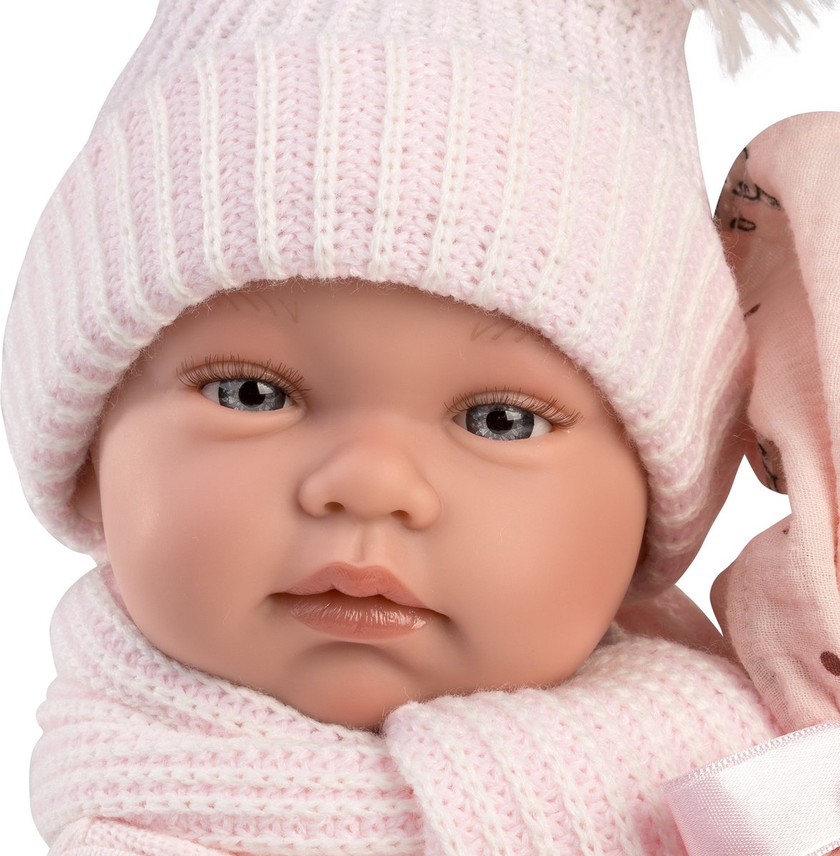 Llorens fullbody babypop meisje 43 cm met deken en speen