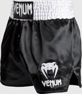Venum Classic Muay Thai Shorts Kickboxing Culottes Wit Zwart Taille M