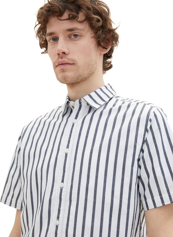 Tom Tailor Overhemd Striped Shirt 1037282xx10 31785 Mannen Maat - M