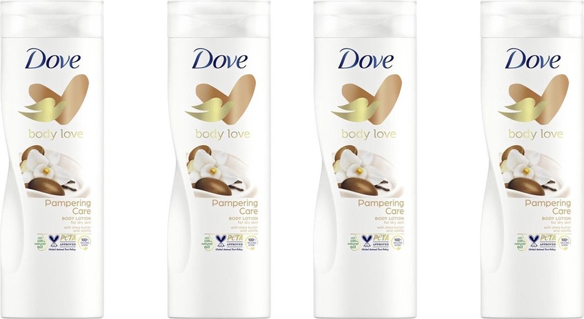 Dove Bodylotion XL Sheabutter & Vanille - 4 x 400 ml
