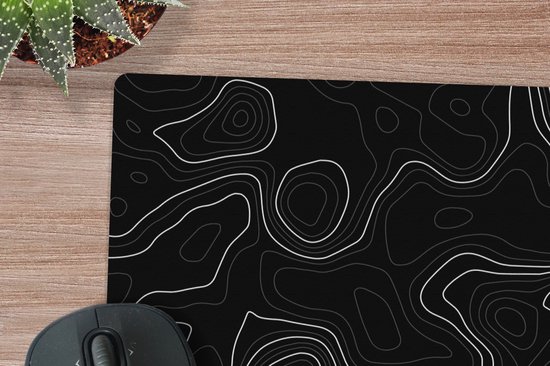 Muismat 80x40 cm - Bureaumat kantoor zwart - Computer en desktop accessoires - Muis en bureau mat onderlegger - Zwarte bureaulegger xl - Mousepad xxl - Kantoorartikelen decoratie - Muismatten office desk anti slip - Kantoormeubelen