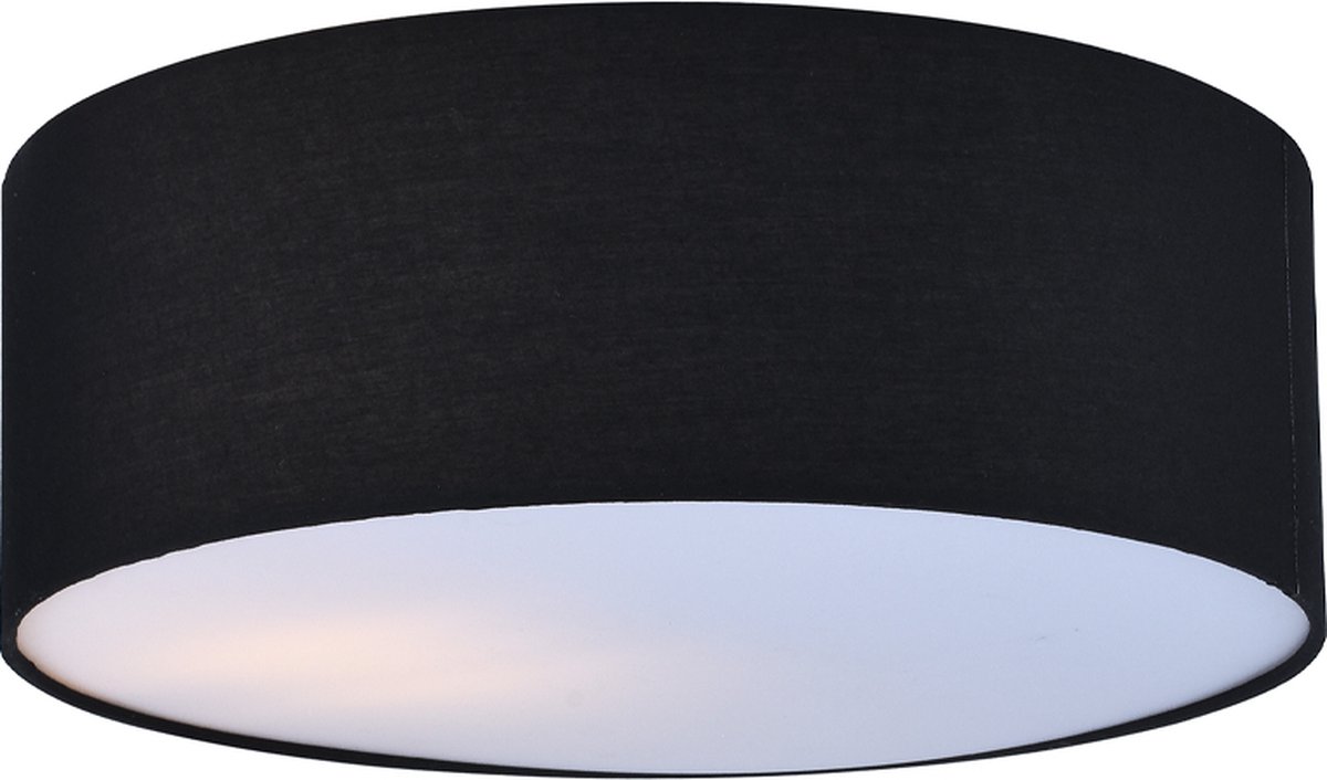 Olucia - MENDY - Plafondlamp - Zwart - Vorm: Rond