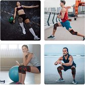 Livano Sportbrace Knie - Kniebrace - Knee Sleeves Powerlifting - Knee Support - Compressie Knie Brace - Knee Wraps - Dames - Heren - Grijs - Maat S