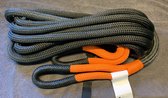 Finish Strong 19mm x 9mtr SWL 8.3T - Kinetic 4x4 Recovery Rope - 19mm - 9m - 8300kg - Army Groen - Kinetische recovery rope Finish Strong 19mm x 9mtr SWL 8.3T