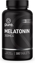 PURE Melatonine - 300mcg - 300 tabletten - voedingssupplement