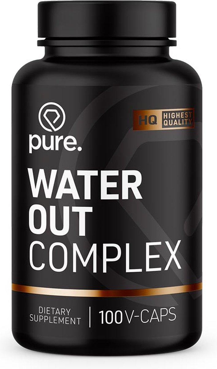PURE Water Out Complex - 100 vegan capsules - Vitamine B6 - Kalium - Vochtafdrijver - Pure