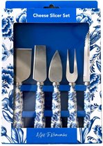 Ensemble de couteaux à fromage - ensemble de 5 couteaux à fromage - Bleu de Delft - Cadeaux hollandais - Souvenir Holland - typiquement hollandais