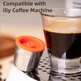 Roestvrijstalen koffiecapsule Hervulbare koffiecapsules Espressocapsules Compatibel met Illy-koffiezetapparaat