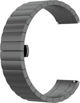 Stalen bandje - RVS - geschikt voor Garmin Venu 2S / Venu 3S / Vivomove 3S / Vivoactive 4S / Forerunner 255S / Forerunner 265S - space grey