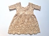 Cappuccino baby jurkje - vintage floral | Jurkjes & Jumpsuits | PETITE EvelinaApparel