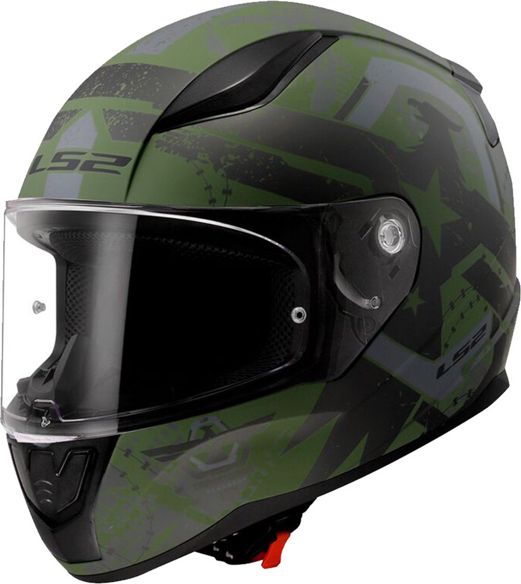 LS2 FF353 Rapid II Thunder Birds M.Military-06 XL - Maat XL - Helm