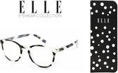 Leesbril Elle Eyewear EL15933-Zwart/wit Elle-+2.50