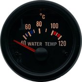 Water temperatuur meter Zwart 12V VD series