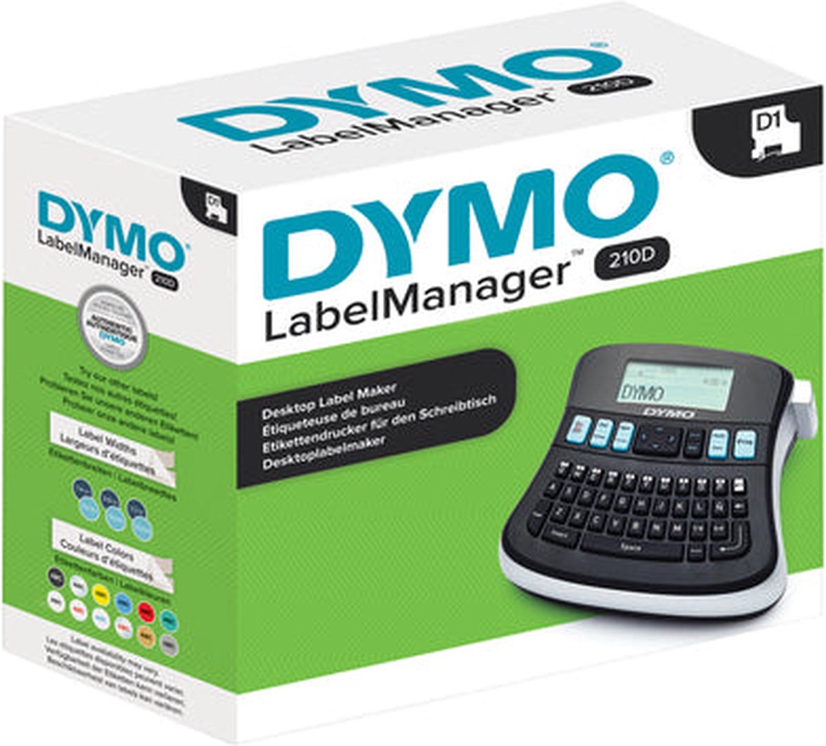 DYMO LabelManager 210D+ Qwerty Etiqueteuse adapté pour rubans: D1