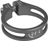 RFR Zadelklem - Ultralicht en Stabiel - Aluminium - Met Schroeven - Diameter 34.9 mm - 11 Gram - Grijs