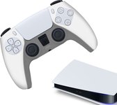 Gadgetpoint | Siliconen Game Controller(s) Hoesjes | Performance Antislip Skin Beschermhoes | Softcover Grip Case | Accessoires geschikt voor Playstation 5 - PS5 | Wit