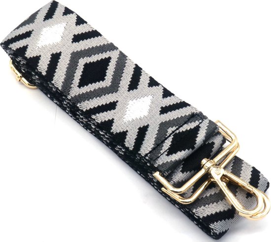 Schouderband voor Tas - Draagband - 5 cm - Zwart