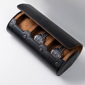 The Watch Lifestyle Store | Horloge travel case zwart 3 slot