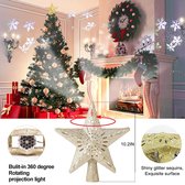 Kerstboom piek met plafond verlichting - Kerst ster - kerst boom decoratie - Sneeuwprojector - kerst projector
