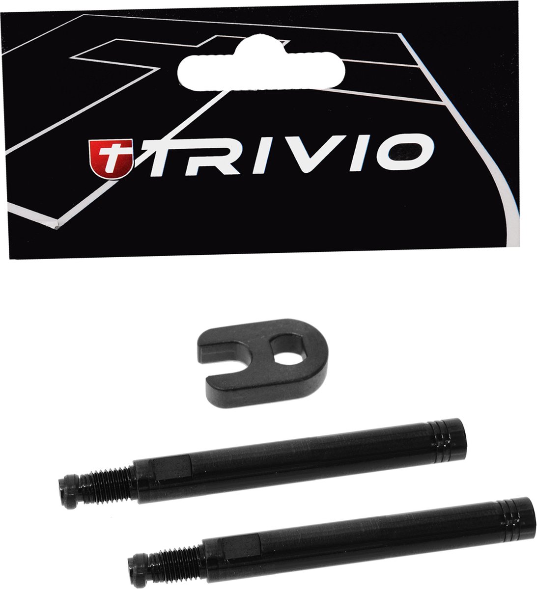 Trivio - Ventielverlenger Set Zwart 50MM Inclusief Gereedschap