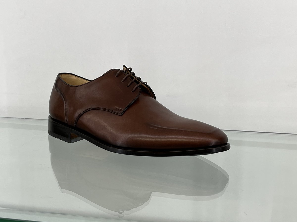 Ambiorix - Donnery - bruin leren cognac - Maat 40,5 - heren schoenen - classy - veterschoenen