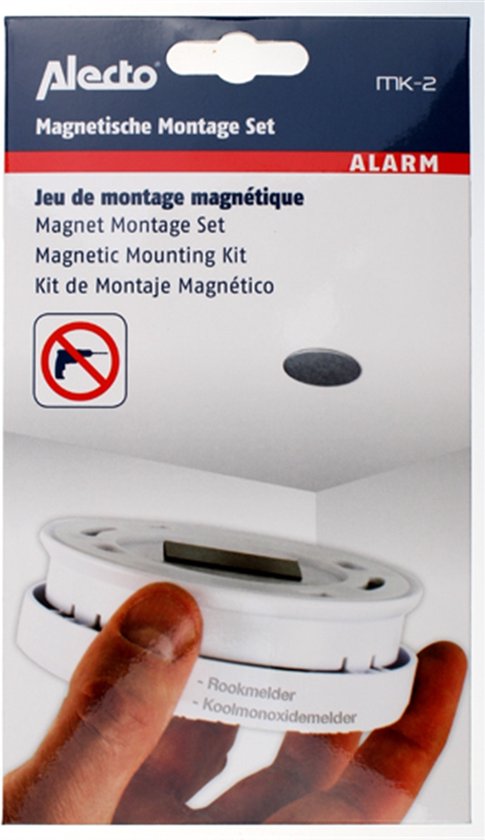 Stock Bureau - ALECTO Kit Montage Magnétique pour détecteur d'incendie