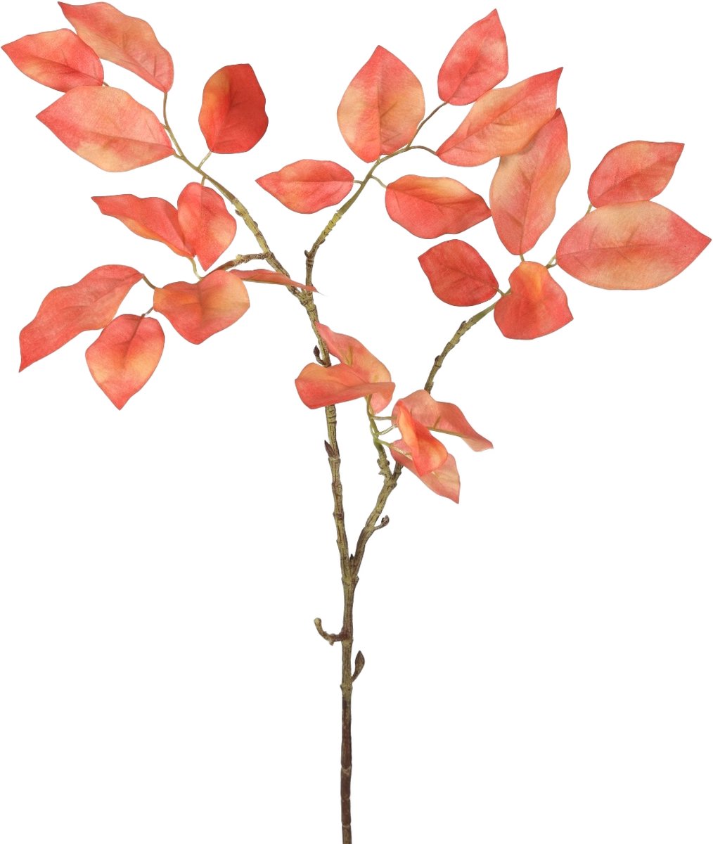Viv! Home Luxuries Schefflera decoratietak - kunstbloem - perzik - 84cm Oranje