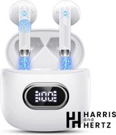 Écouteurs sans fil - Écouteurs sans fil avec Bluetooth 5.3 - USB-C - blanc Harris and Hertz