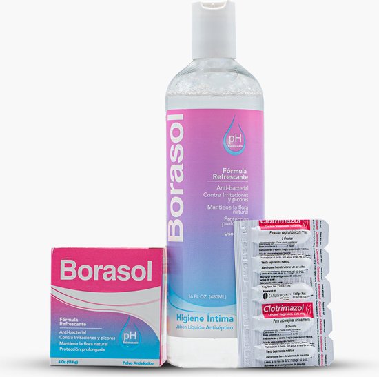 Intieme Hygiëne Borasol Kit Borasol Poeder + Borasol Liquid 120ml