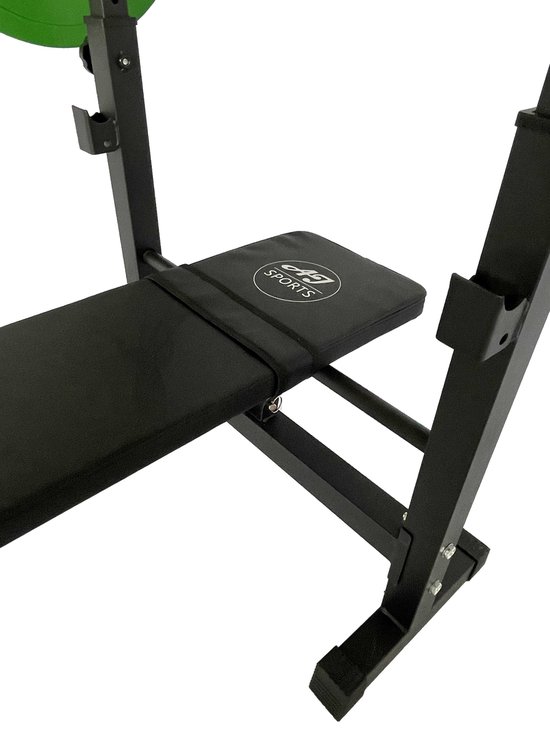AJ-Sports Bench press - Halterbank - Fitnessbank - Bankdrukbank - Fitness bank - Bench - Fitness - Workout - Krachttraining - Exclusief stang en gewichten