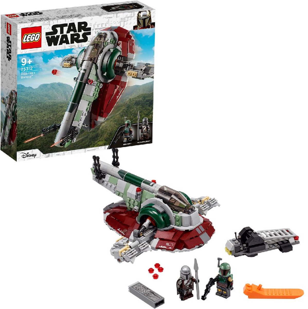 LEGO® Star Wars : Le livre de Boba Fett - Le chasseur N-1 du Mandalorien  75325 - Jeu de construction pour les enfants dès 9 ans gris - Lego