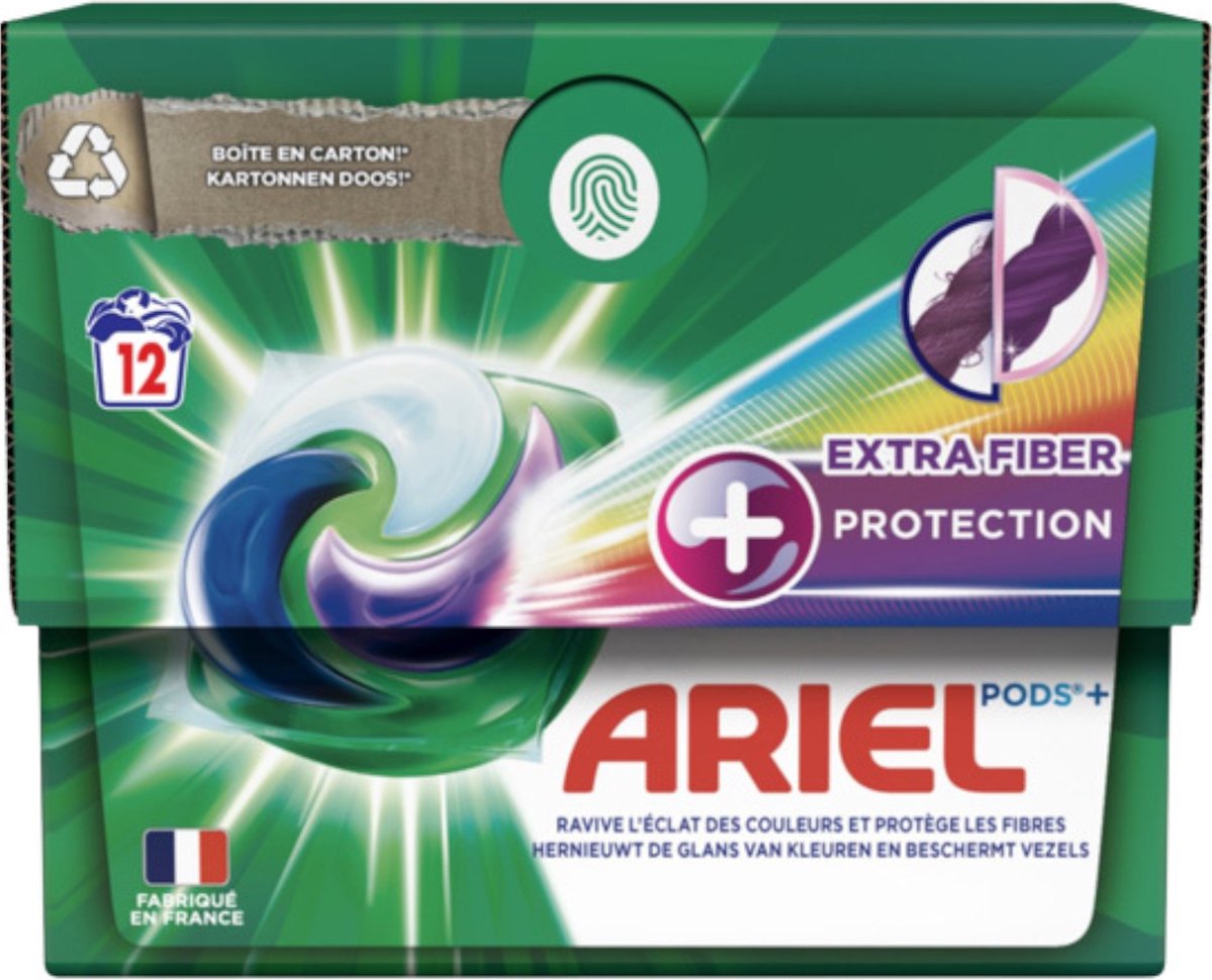 Ariel Pods All-in-One – Fiber Protect 12 stuks