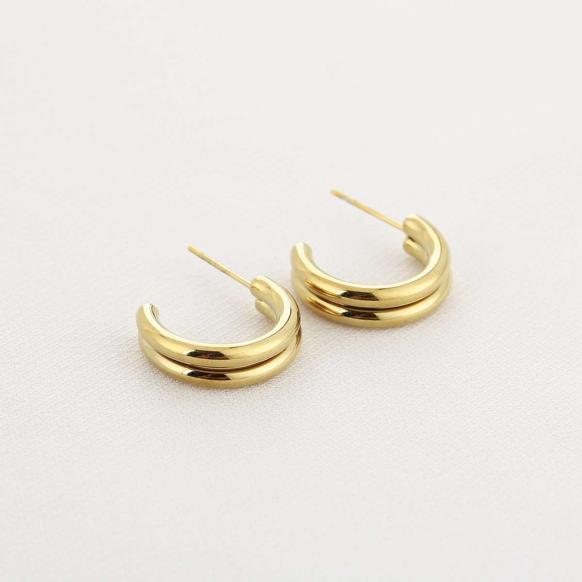 Michelle Bijou, Oorstekers, Goud, Stainless steel