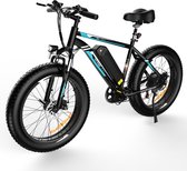 HITWAY Elektrische fiets - Ebike - 26"*4.0 - 11.2 Ah - tot 35-90 km - 7 versnellingen - Zwart