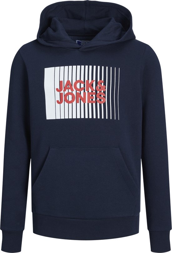 JACK&JONES JUNIOR JJECORP LOGO SWEAT HOOD PLAY NOOS JNR Jongens Trui - Maat 140