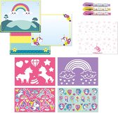 Totum unicorn designer activity book - knutselen - activiteiten boek meisjes- unicorn knutselen - hoppypakket